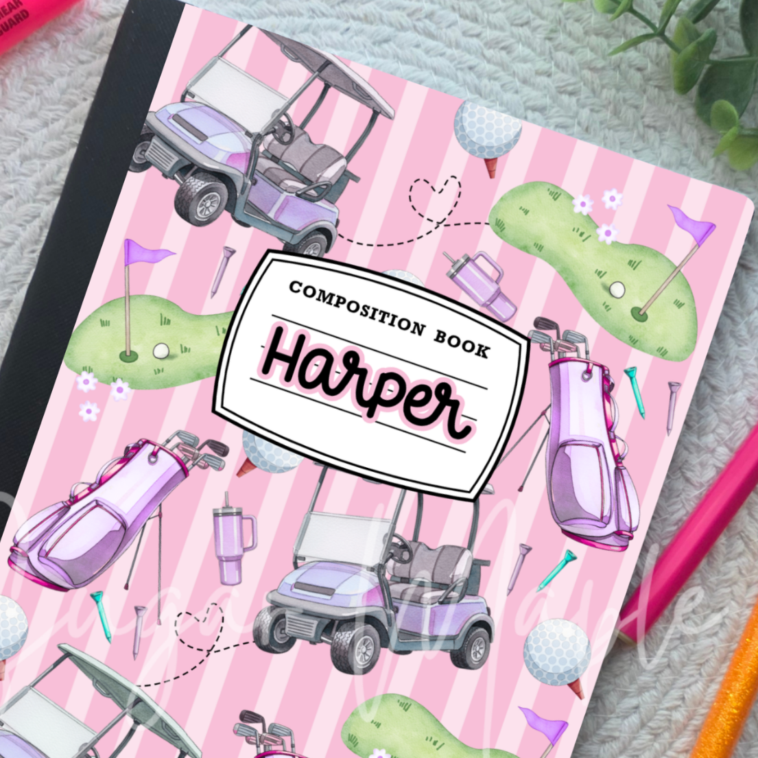 Golf Pink - Composition Notebook