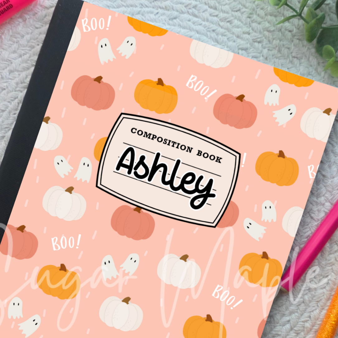 Boo Pumpkins- Composition Notebook