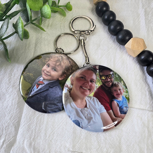 Custom Photo Keychain - 2.25" Round