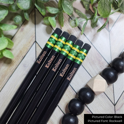 Personalized Engraved Pencils