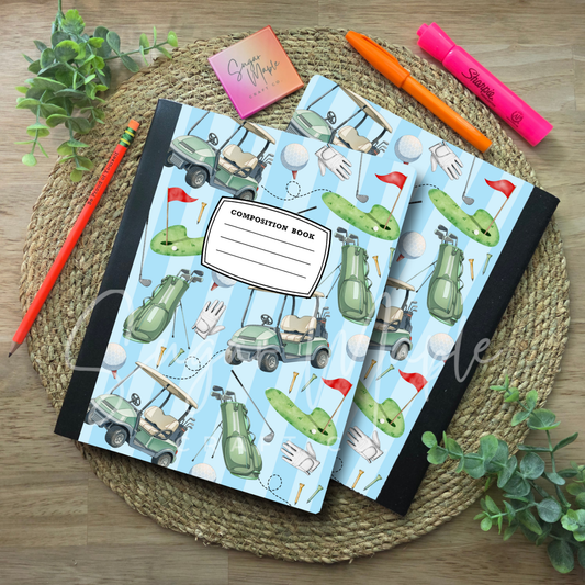 Golf Blue - Composition Notebook