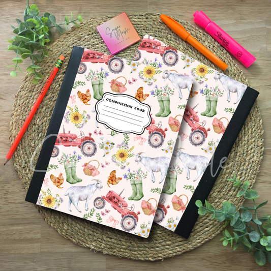 Cute Farm - Composition Notebook