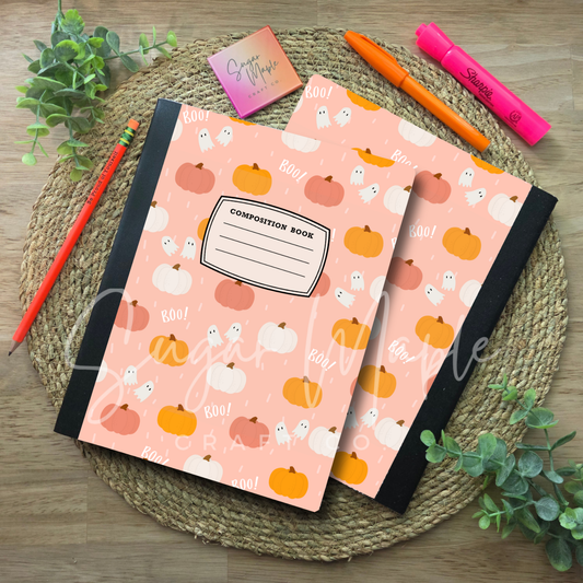 Boo Pumpkins- Composition Notebook