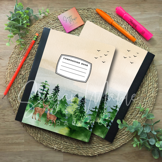 Forest Scene - Composition Notebook