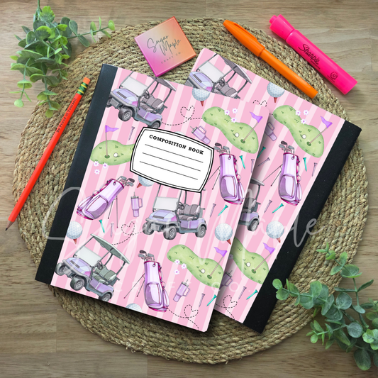 Golf Pink - Composition Notebook