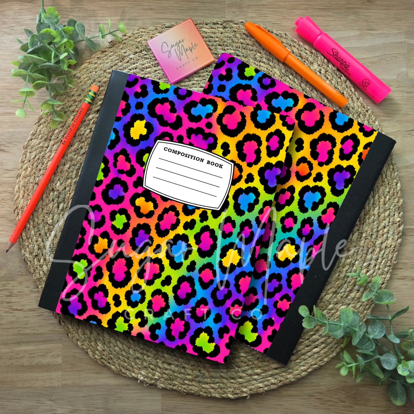 Neon Cheetah - Composition Notebook