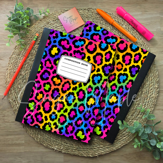 Neon Cheetah - Composition Notebook