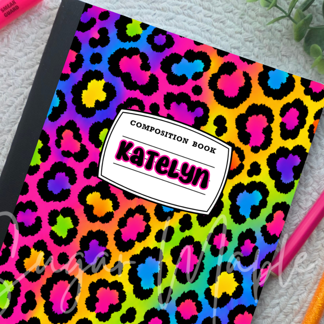 Neon Cheetah - Composition Notebook