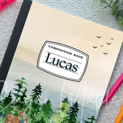 Forest Scene - Composition Notebook