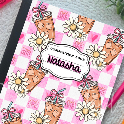 Iced Coffee - Composition Notebook