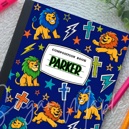 Lion of Faith- Composition Notebook